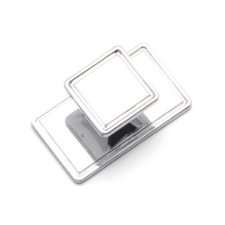  Square back plate knob - chrome
