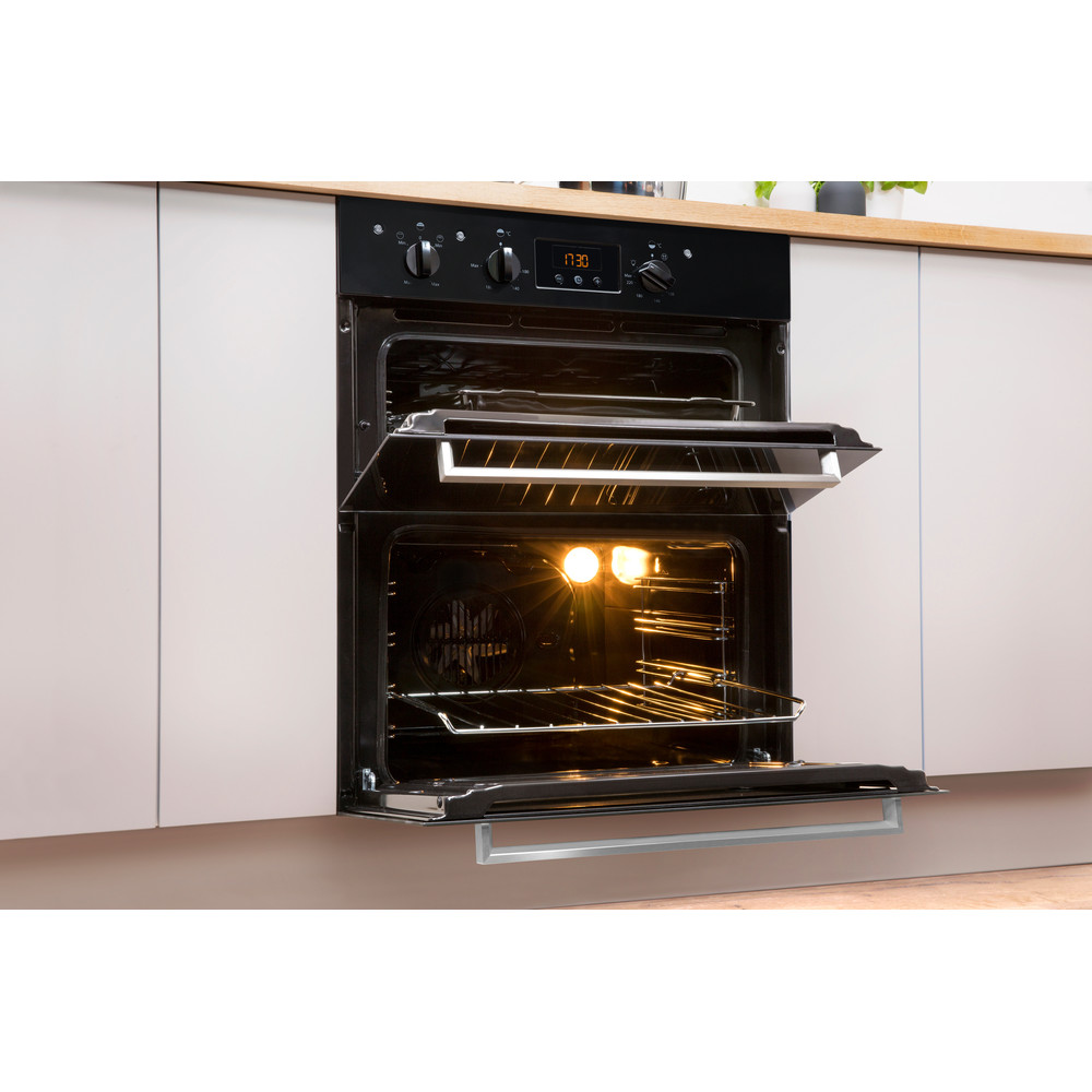 Indesit Built Under double oven: electric - IDU6340BL