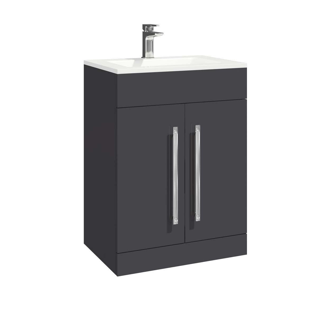 Lili 600 Door Vanity Unit - Matt Grey