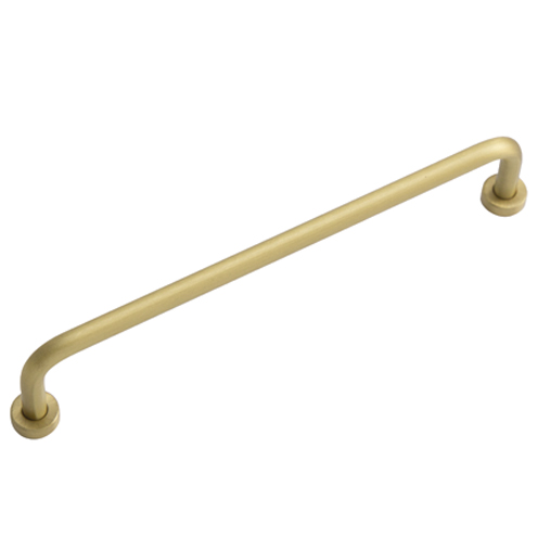 Stepped d handle - brushed brass