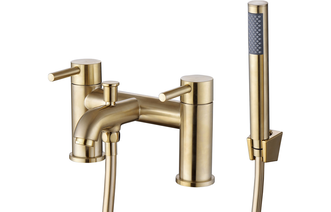Pescara Bath/Shower Mixer - Brushed Brass