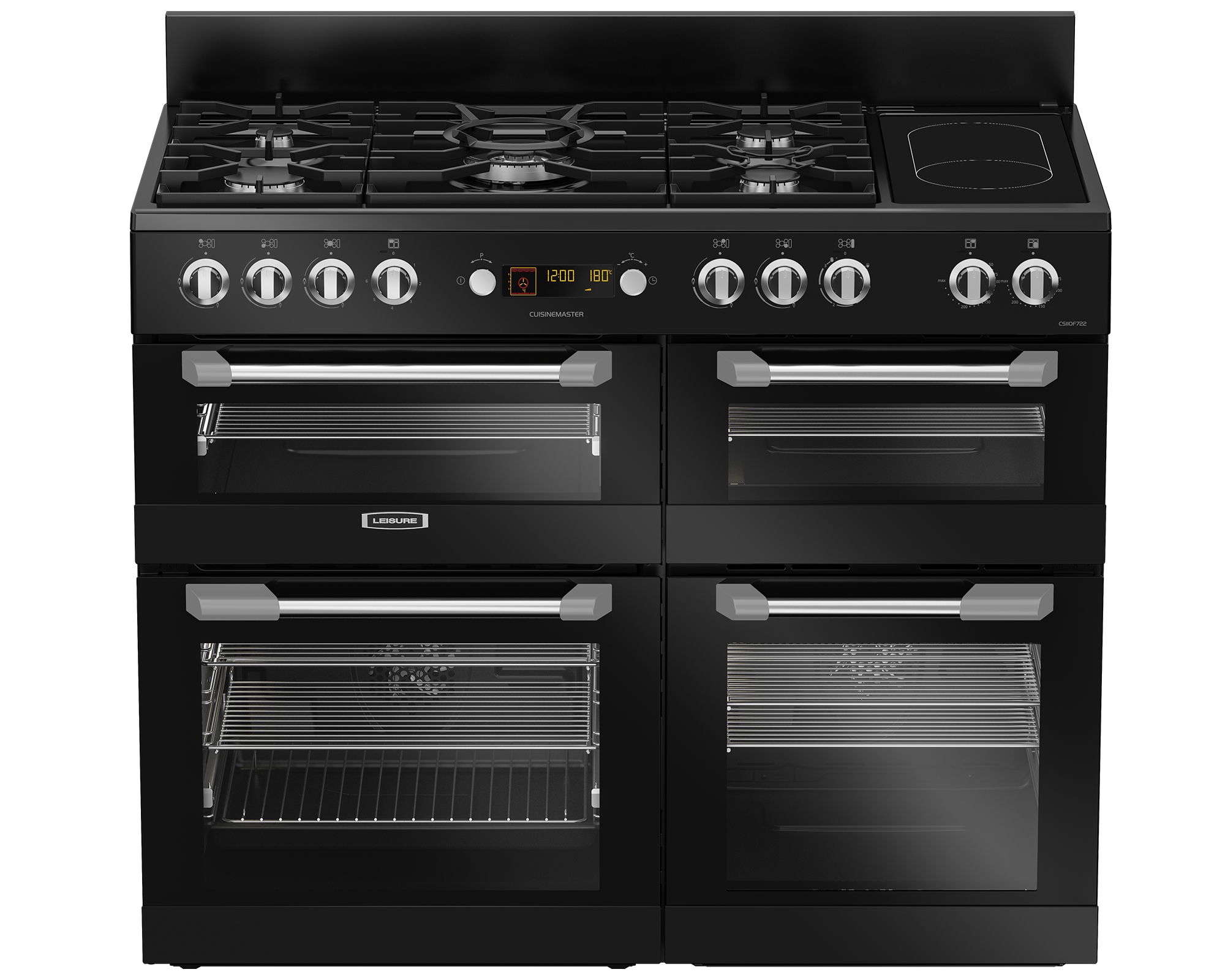 Leisure 110cm Dual Fuel Range Cooker with Three Ovens - CS110F722K