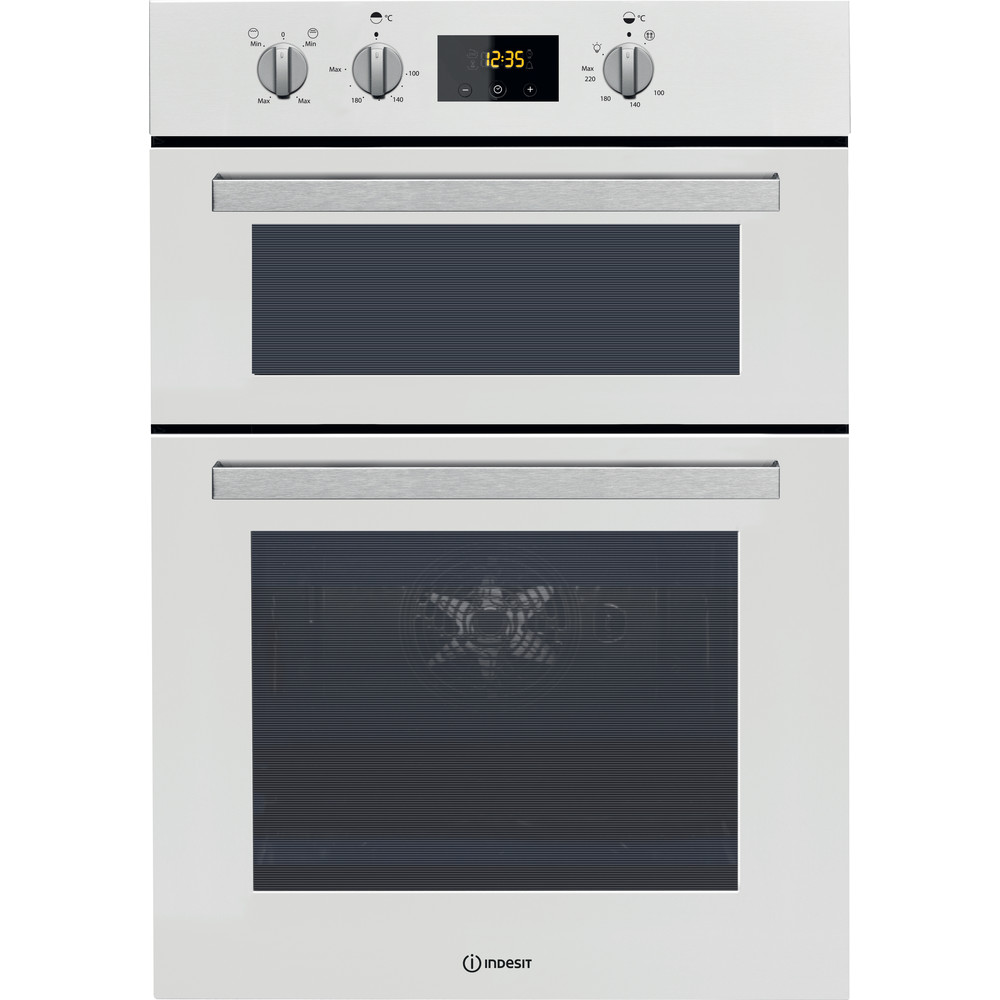 Indesit Built in double oven: electric - IDD6340WH