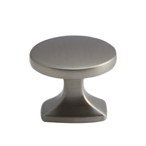 Round knob - inox look