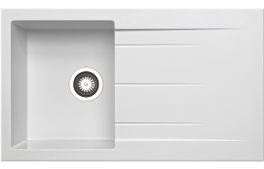A Prima+ 1 bowl inset sink in White