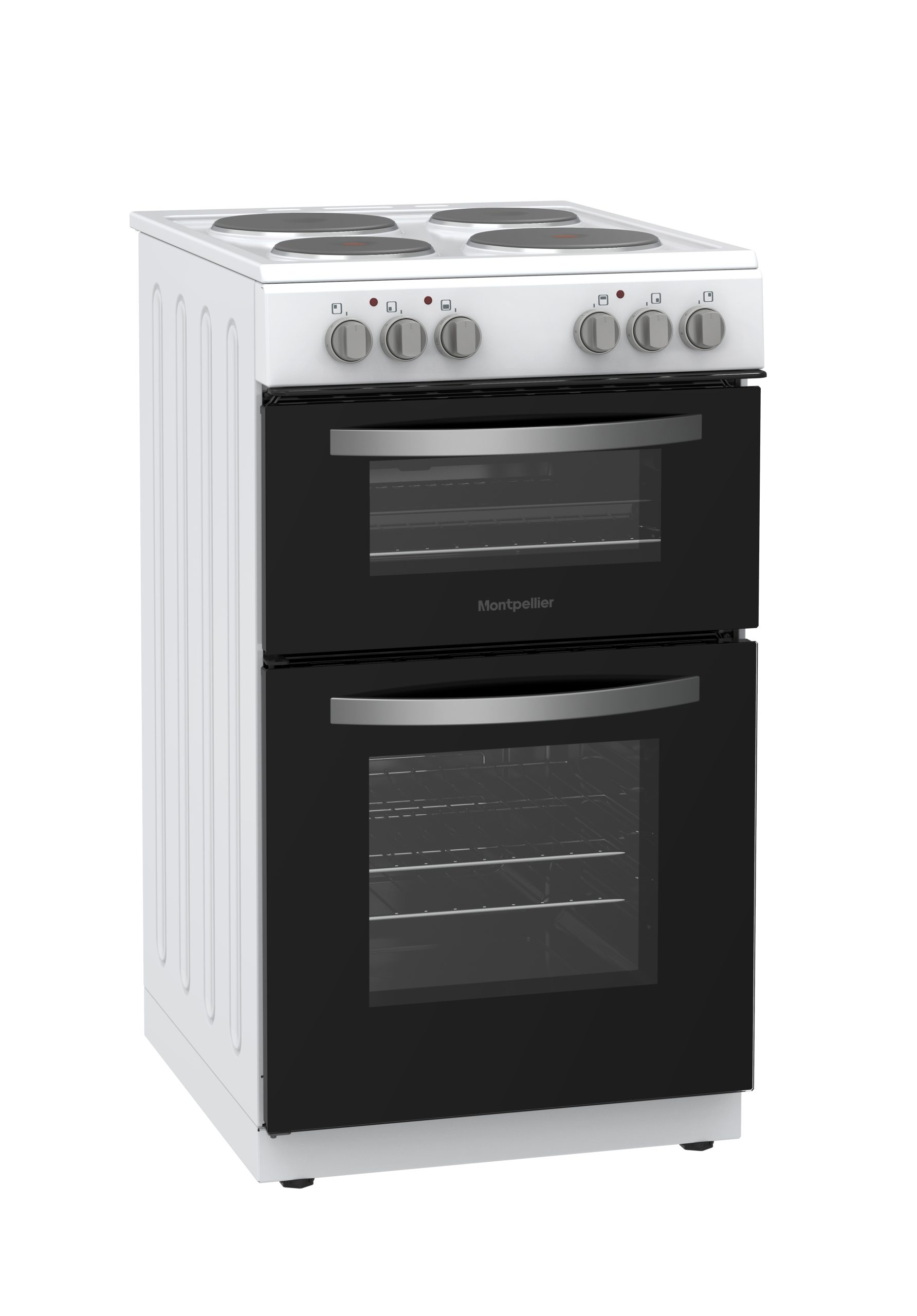 Montpellier MTCE50W 50cm Twin Cavity Electric Cooker in White