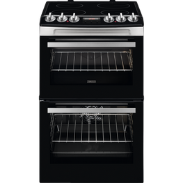 Zanussi 55cm Electric Hob Double Cooker - ZCV46250XA