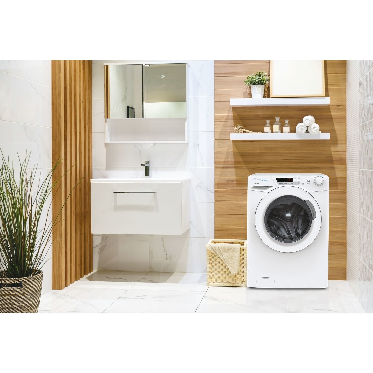 Candy Ultra HCU1482DE/1 8Kg Washing Machine with 1400 rpm – White – D