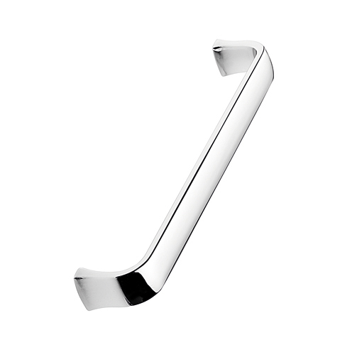 Rounded d handle - bright chrome