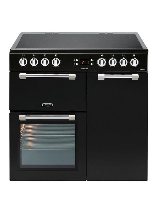 CK90C230K 90cm Wide Cookmaster Electric Range Cooker - Black