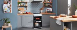 BEKO Freestanding 50cm double oven electric cooker 