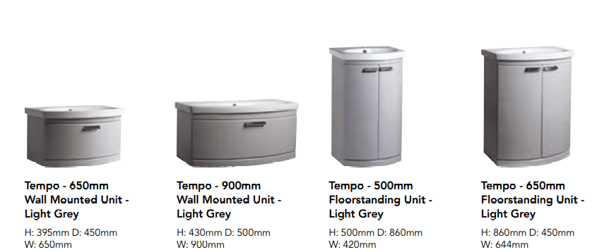 Bathroom Furniture, TEMPO Range, Strabane Wholesale Ltd, Strabane, Co. Tyrone, BT82 8EH, 02871382374