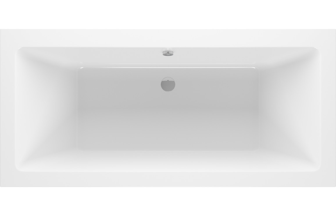 Navarre Square Double Ended 1800x800x550mm 0TH Bath w/Legs