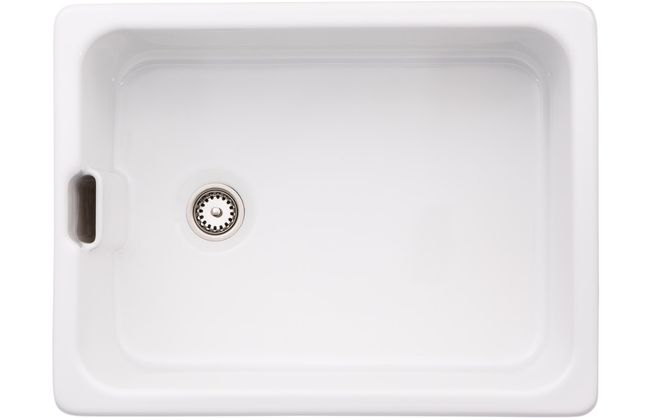An Abode Belfast 1 bowl undermount sink in White