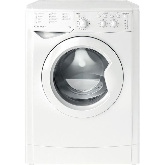 INDESIT Freestanding Ecotime Washer 7kg 1200spin - IWC71252WUKN 