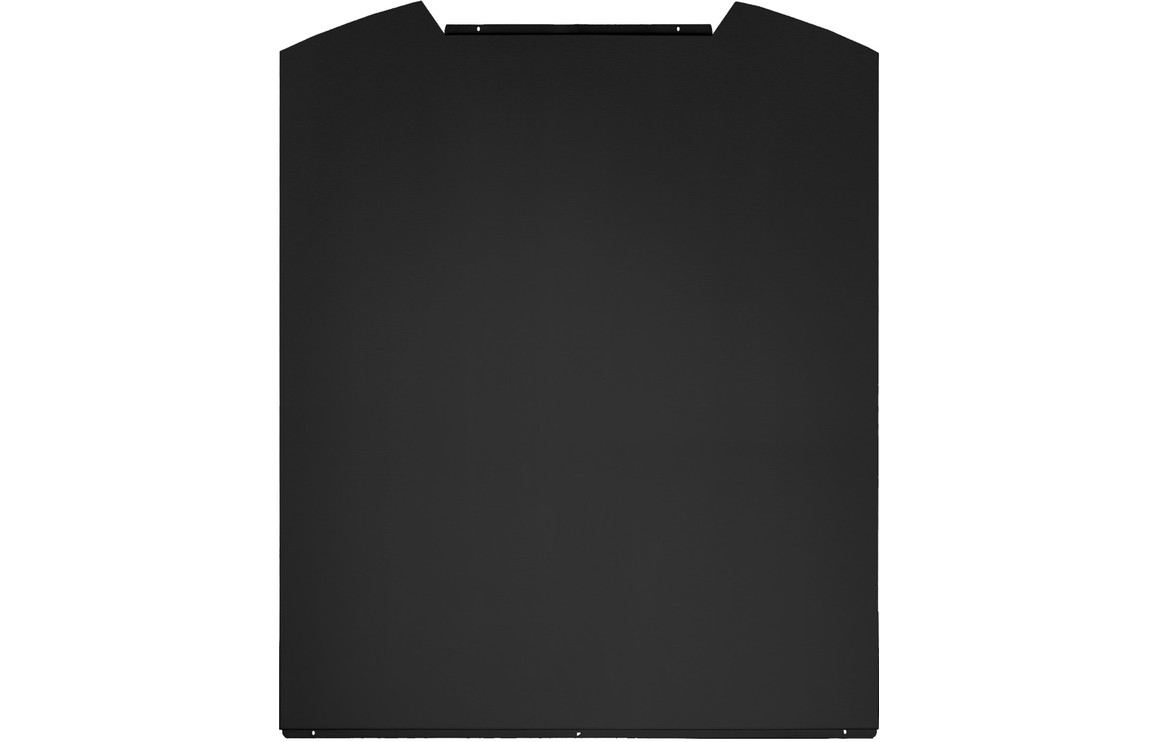 Prima 60cm Curved Glass Glass Splashback - Matt Black