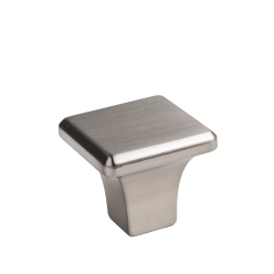 Square Knob - Brushed Satin Nickel