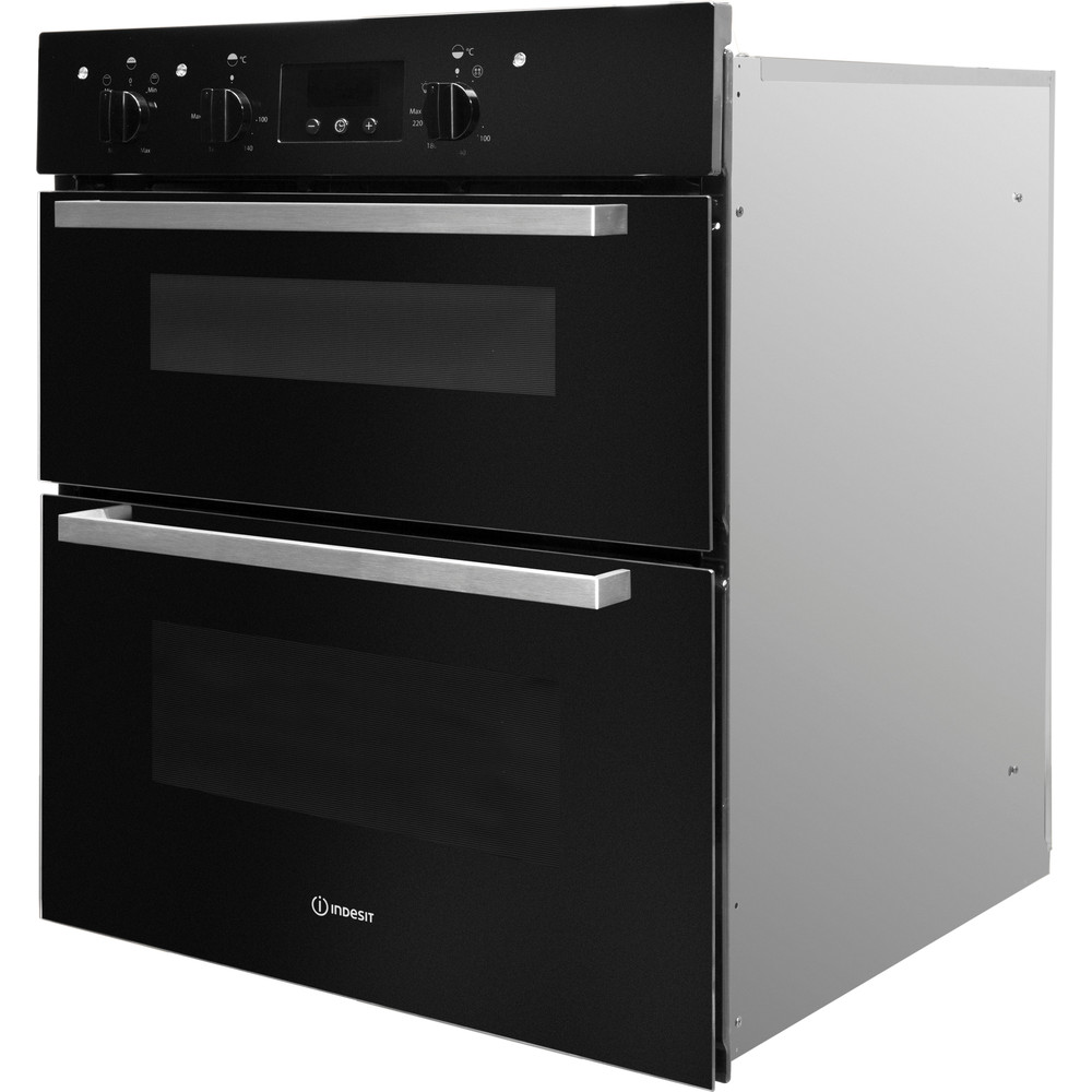 Indesit Built Under double oven: electric - IDU6340BL