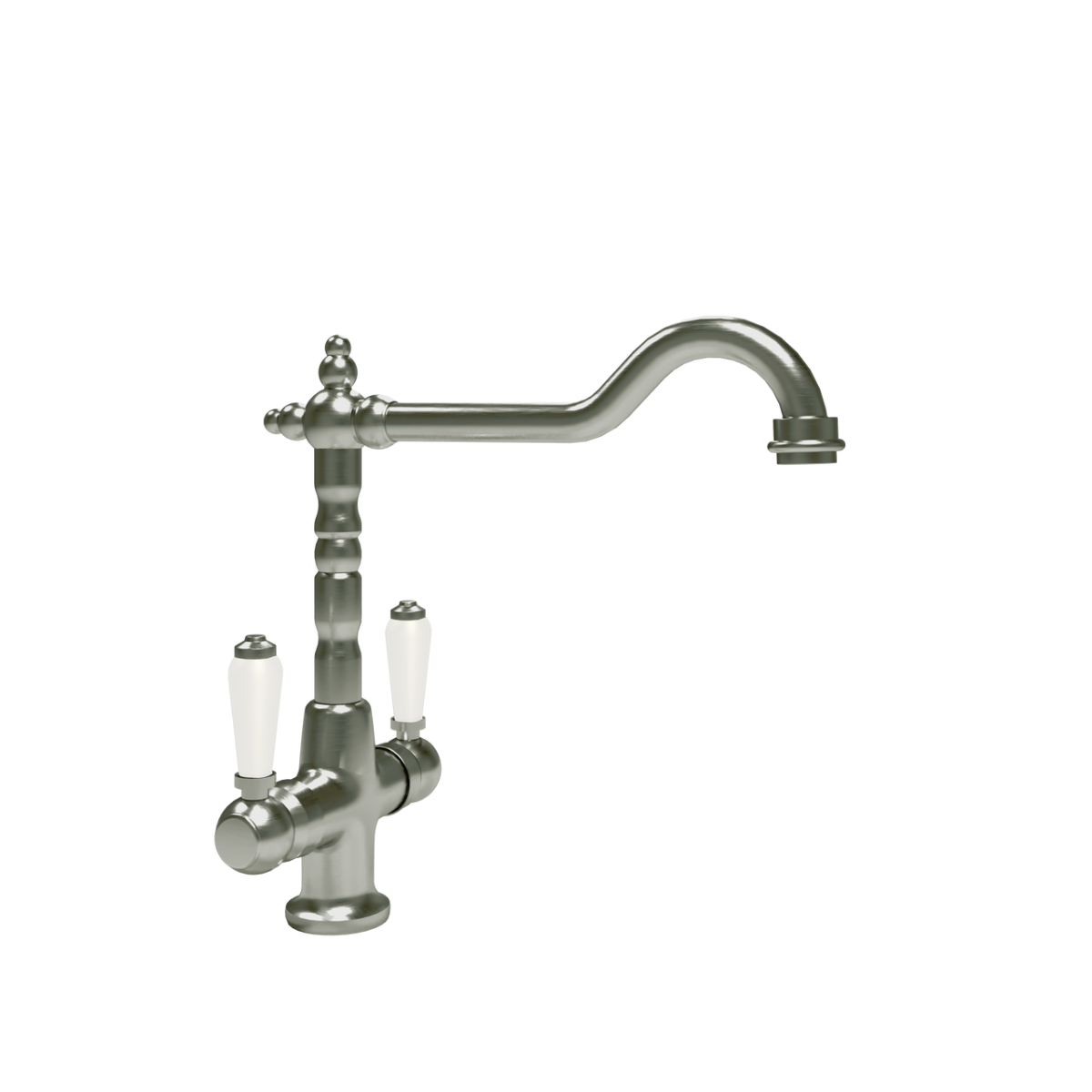 Alma Monobloc Mixer Tap - Brushed Chrome