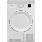 Beko Freestanding Condenser Tumble Dryer, 8kg Load, White - DTLCE80051W 