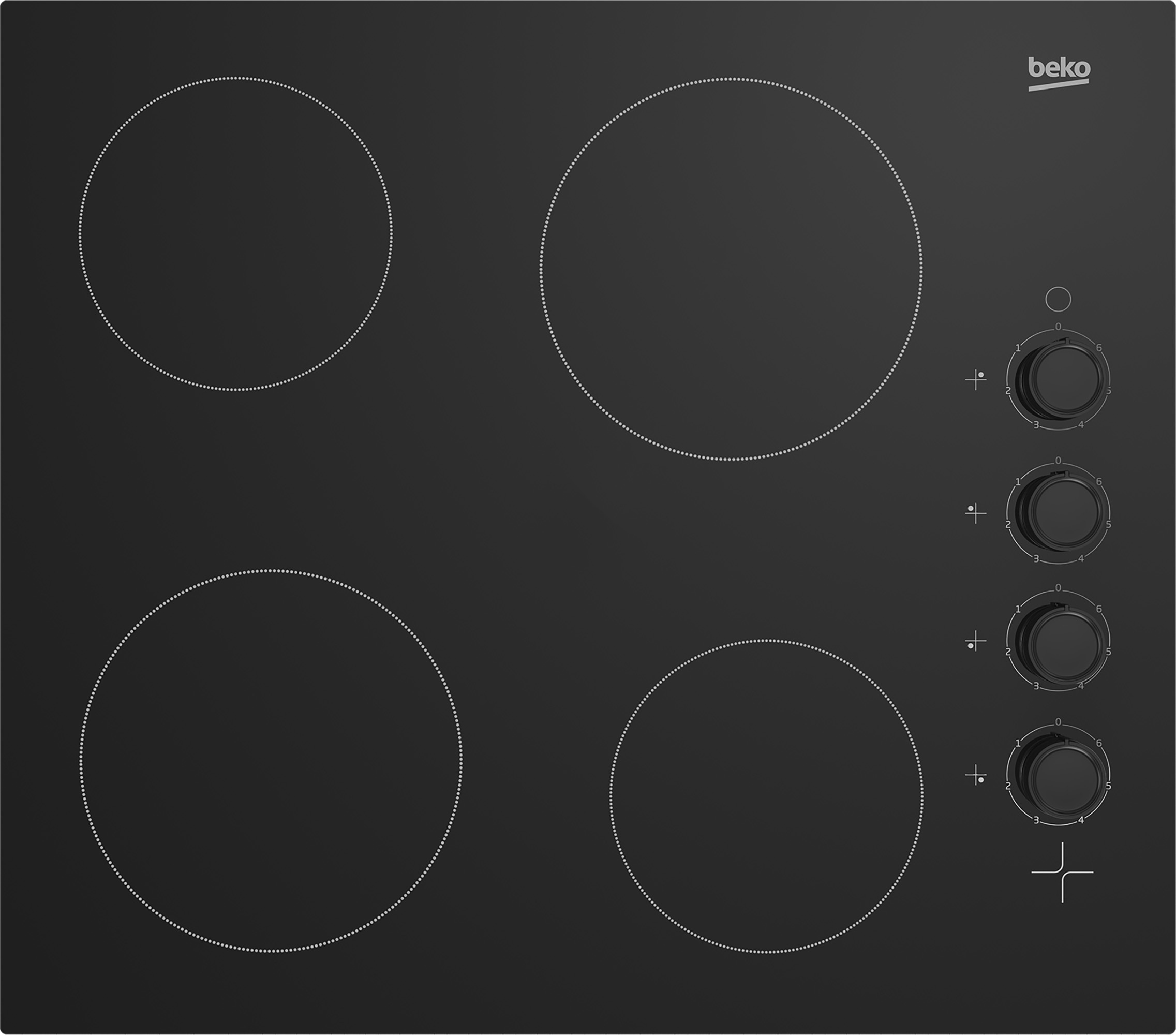 Beko Rotary 60cm Ceramic Hob HIC64102