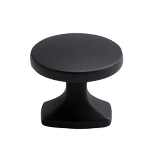 Round knob - matte black