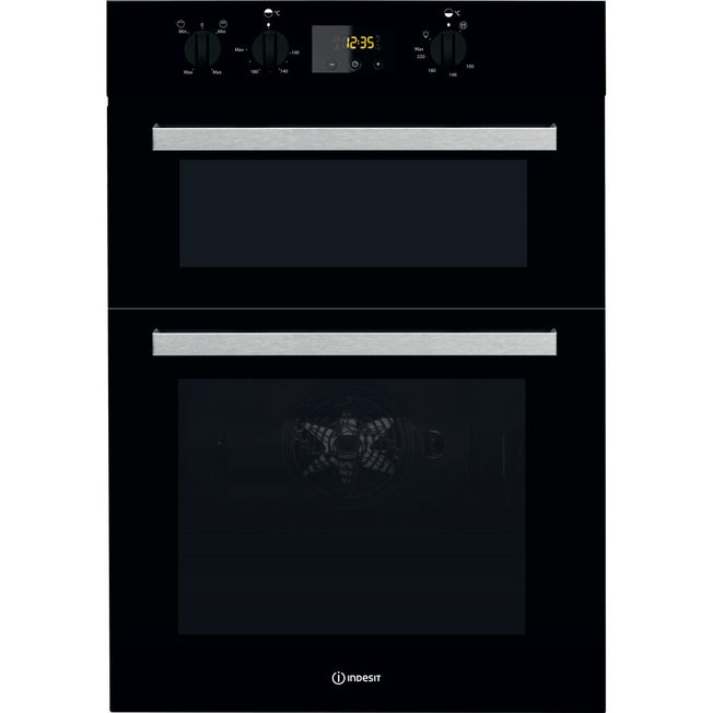 Indesit Built in double oven: electric - IDD6340BL