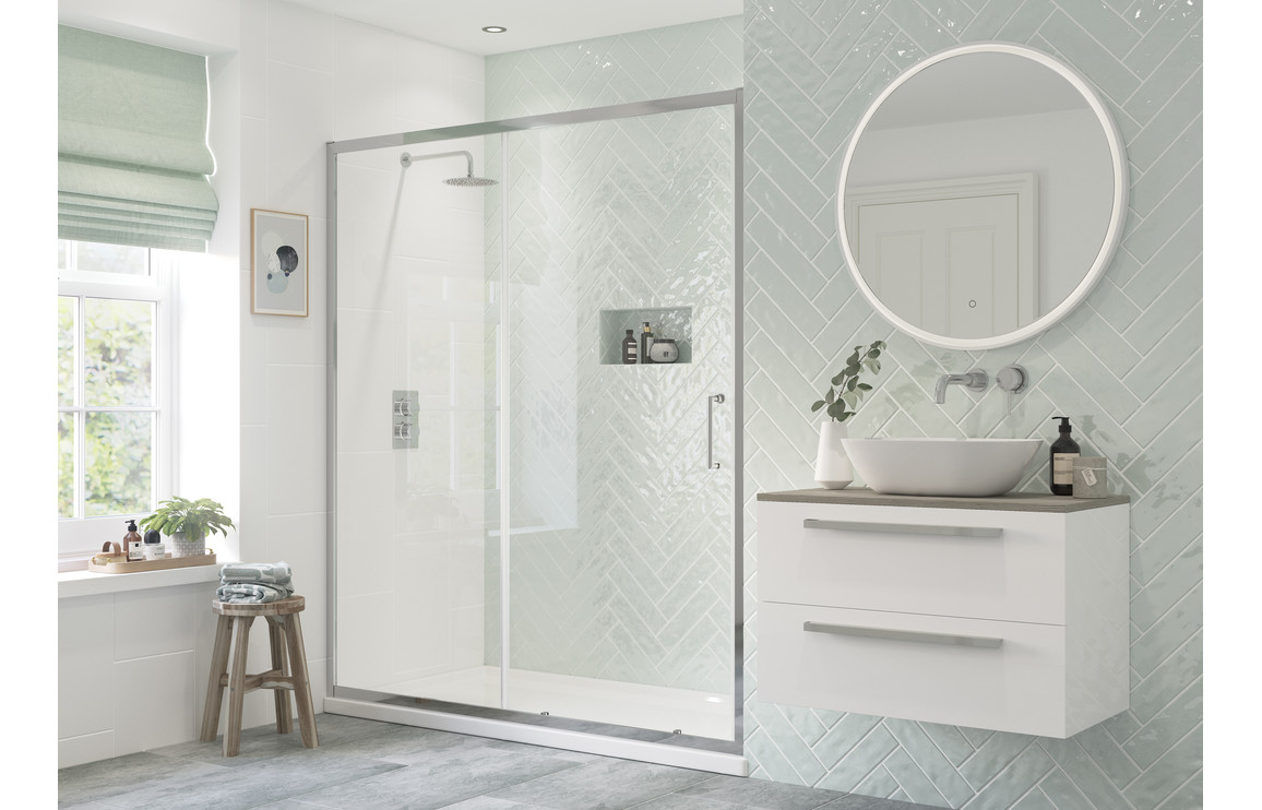 Millie Sliding Door - Chrome. Price from 