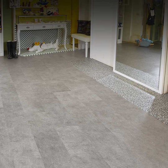 LIGHT GREY STONE - KLICKER FLOOR (2.22 Sq Yd)