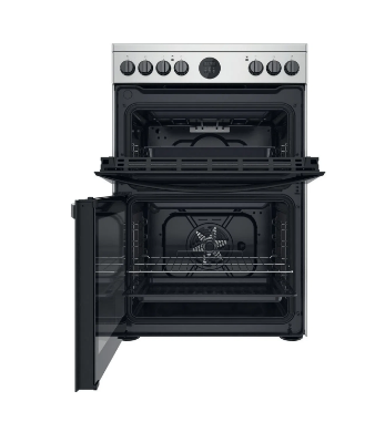 INDESIT Electric freestanding double cooker: 60cm - ID67V9HCX/UK