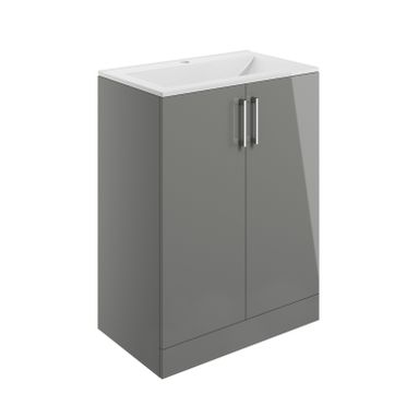 Volta Floor Standing Furniture - Grey Gloss, STRABANE WHOLESALE LTD, STRABANE, CO. TYRONE