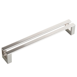 Block D-Handle - Brushed Nickel