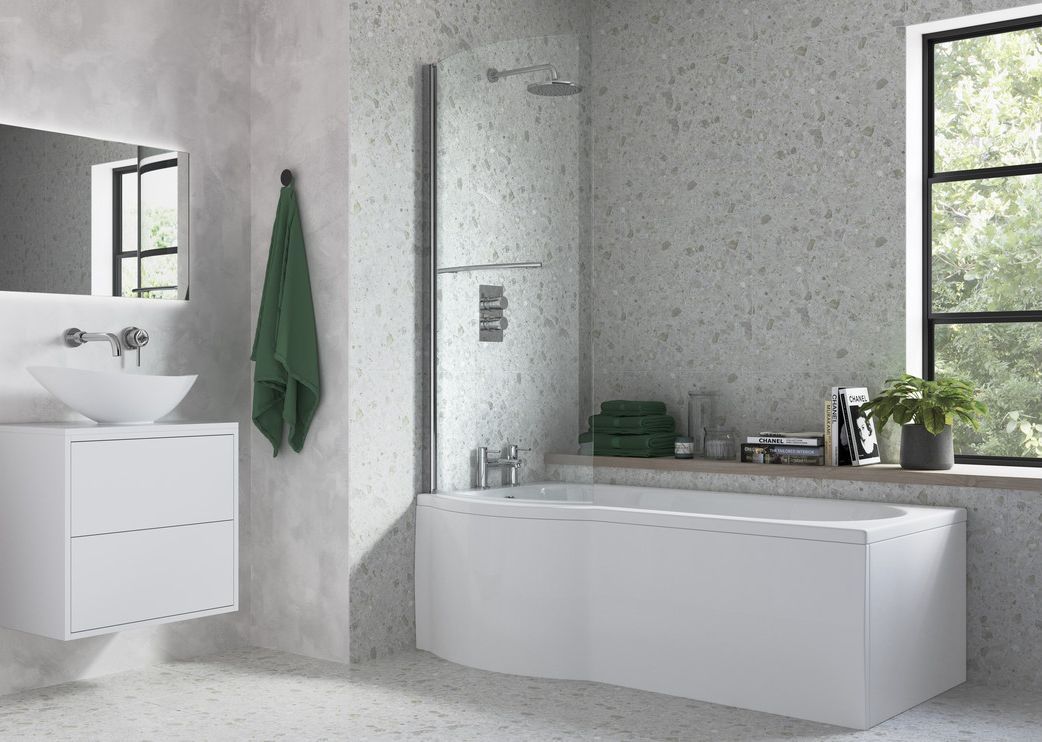 Glass Bath Screen, Strabane Wholesale Ltd, Strabane, Co. Tyrone