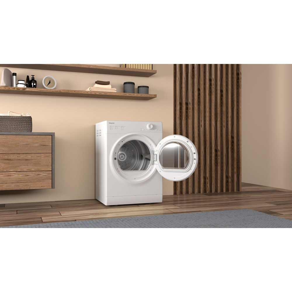 HOTPOINT 8kg Vented Dryer - White - H1D80WK