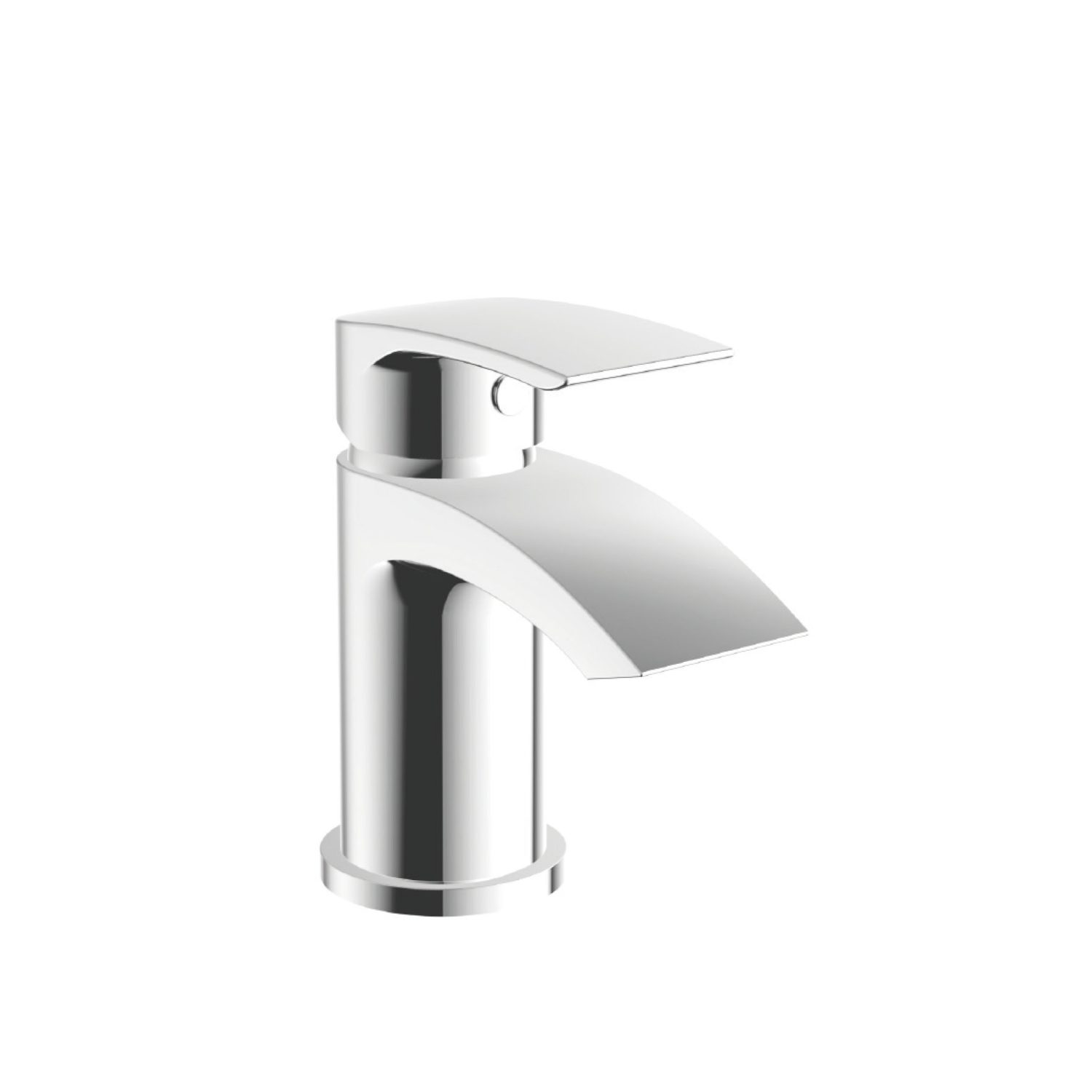 Belini Mini Mono Basin Mixer with Push Waste