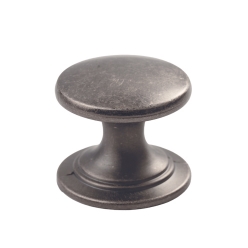 Round Knob - Pewter