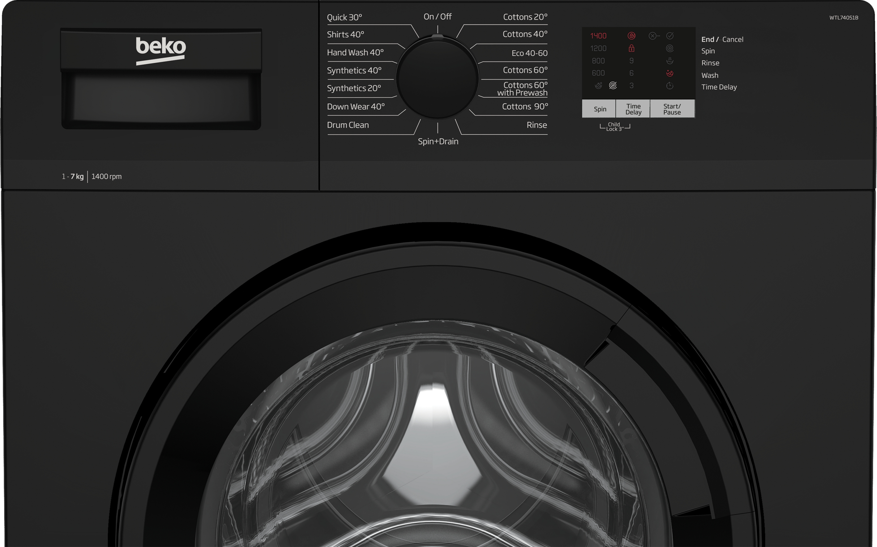 Beko 7kg 1400rpm Washing Machine WTL74051B