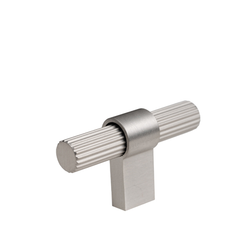 Fluted t bar - brushed nickel