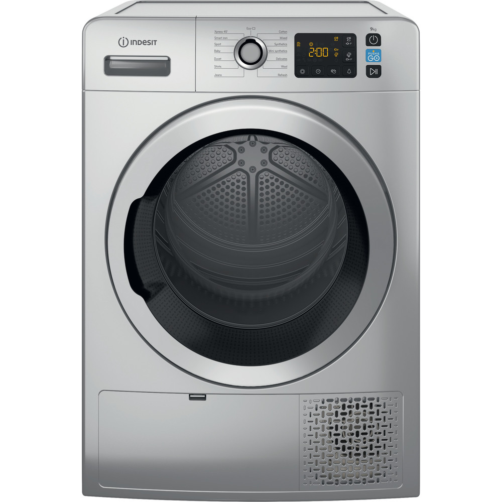 Heat Pump Tumble Dryer: Freestanding, 9,0kg - YTM1 92SSXUK - Silver