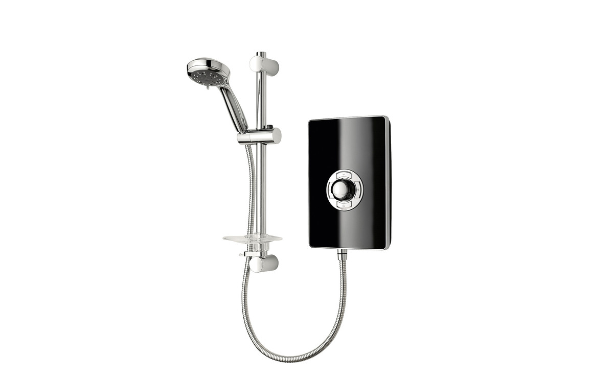 Triton Aspirante Electric Shower - Black Gloss