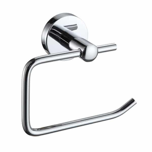 CHROME WALL MOUNTED BATHROOM TOILET ROLL HOLDER MODERNITY