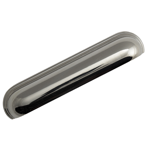 Elongated cup handle - polished nickel