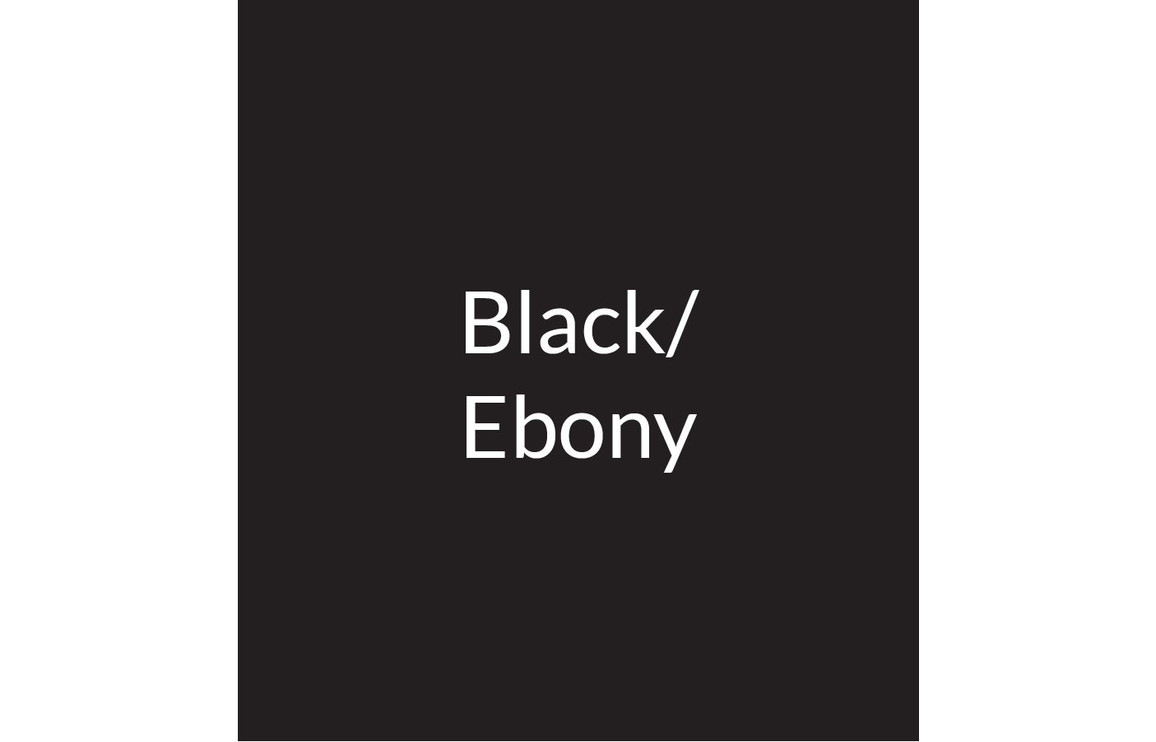 Prima 60cm Straight Glass Splashback - Ebony Black