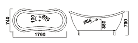 double slipper bath, strabane wholesale ltd, strabane, co. tyrone
