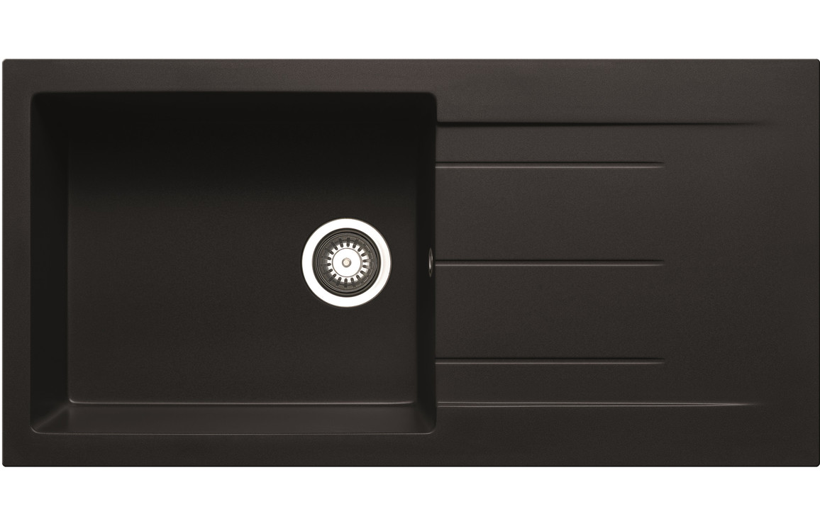 A Prima+ 1 bowl inset sink in Black