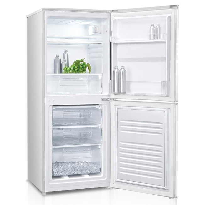 Iceking IK5558 White 136cm Combi Fridge Freezer