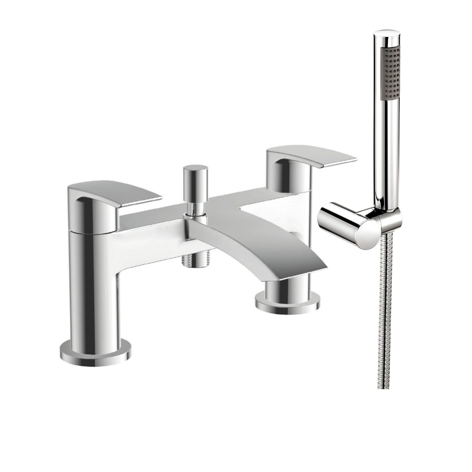 Belini Bath Shower Mixer with shower kit and wall bracket