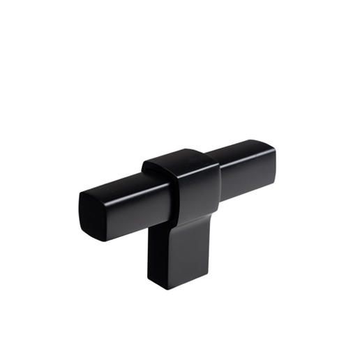 Square t bar - matte black