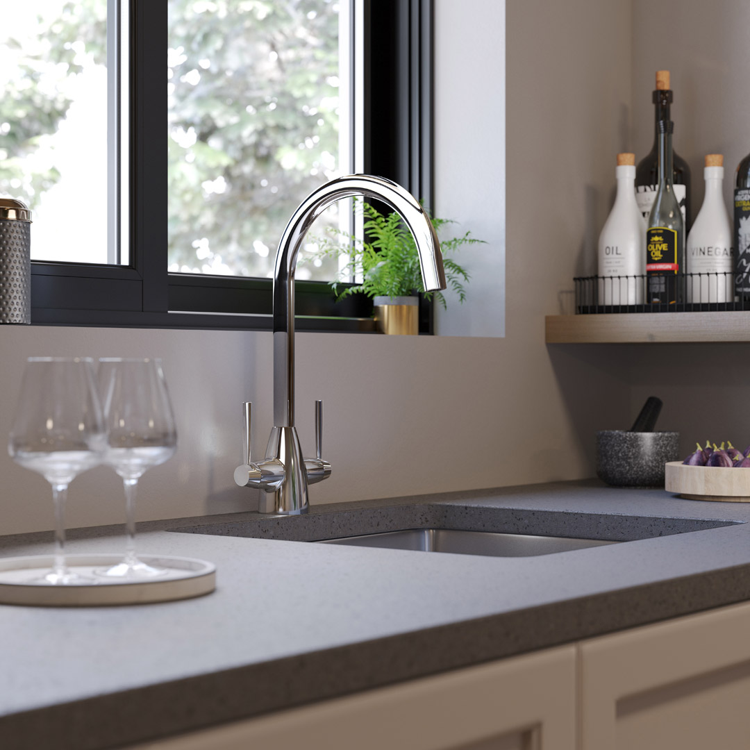 Ivy Monobloc Mixer Tap - Chrome