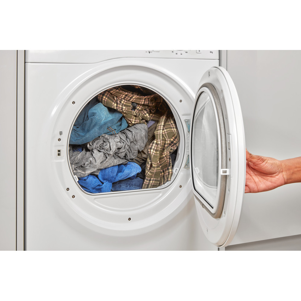 HOTPOINT 8kg Vented Dryer - White - H1D80WK